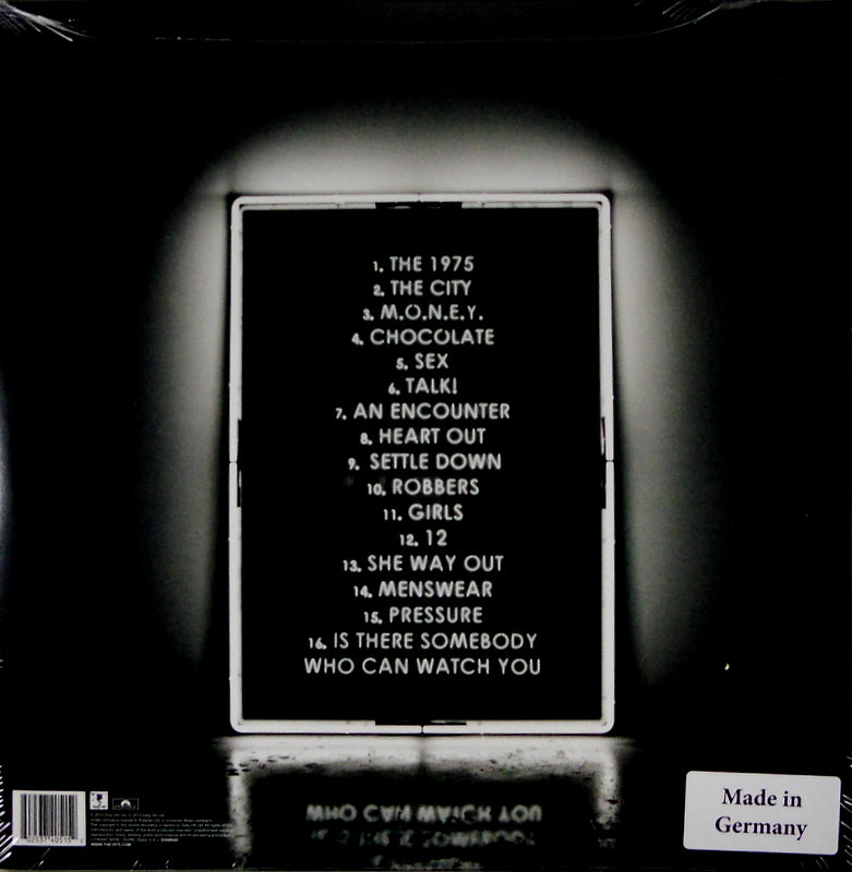 1975 self titled lp back