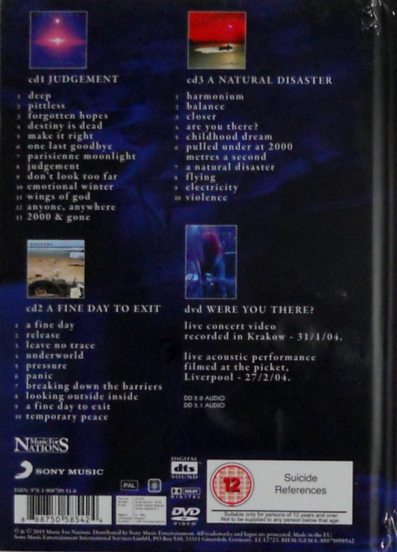 ANATHEMA fine days 1999 - 2004 CD back