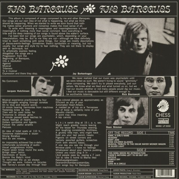 BAROQUES, THE the baroques LP