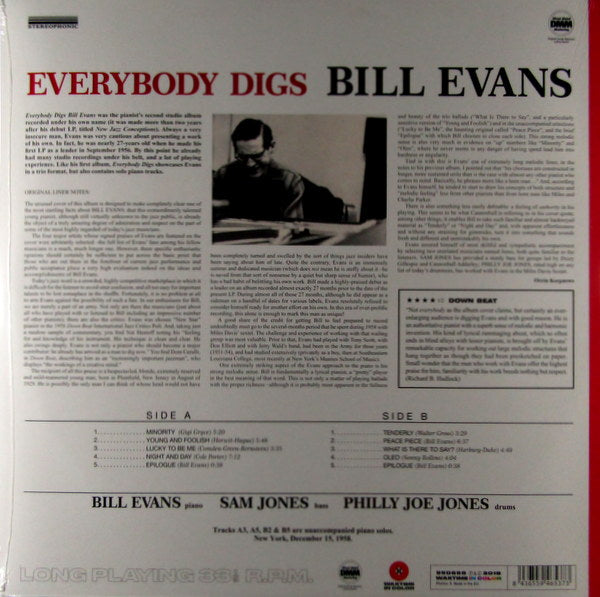 everybody digs Bill Evans - Col Vinyl LP