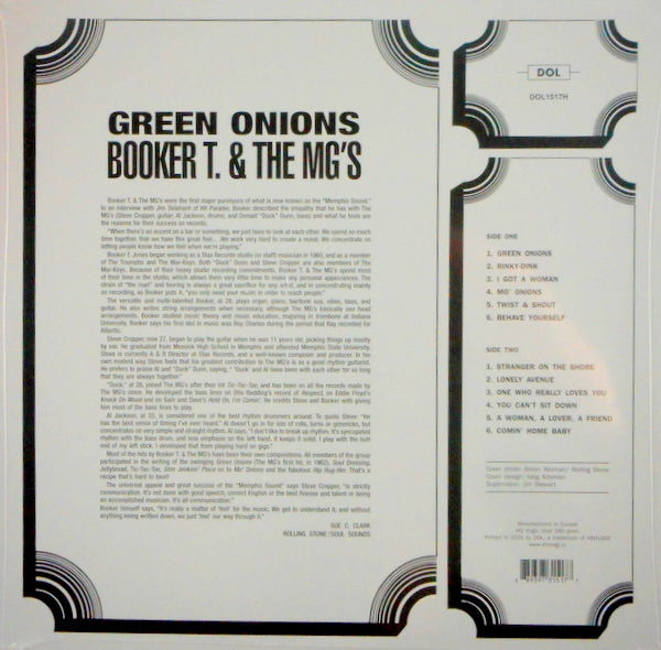 BOOKER T & THE MG's green onions LP