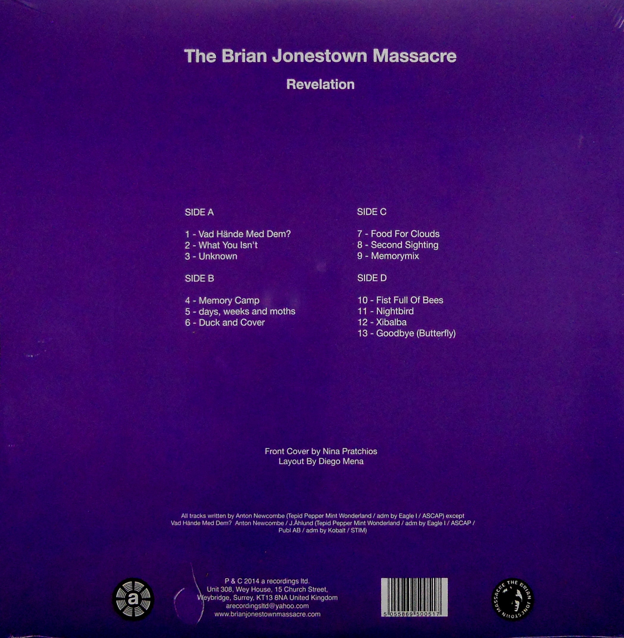 BRIAN JONESTOWN MASSACRE revelation lp