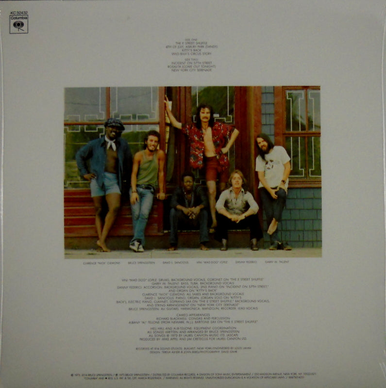 SPRINGSTEEN, BRUCE the wild the willing & the e street shuffle LP back