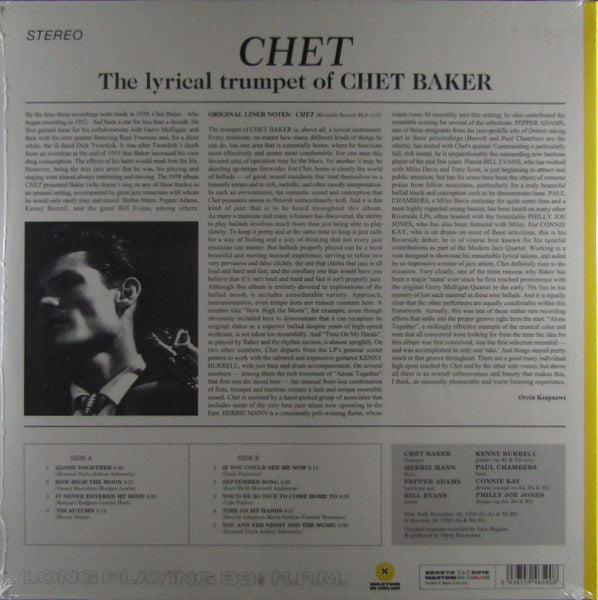 the lyrical trumpet of Chet Baker
