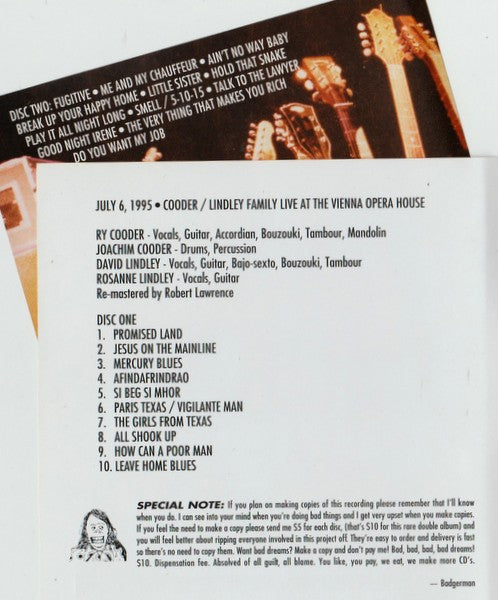 Live At The Vienna Opera House (SECONDHAND ITEM)