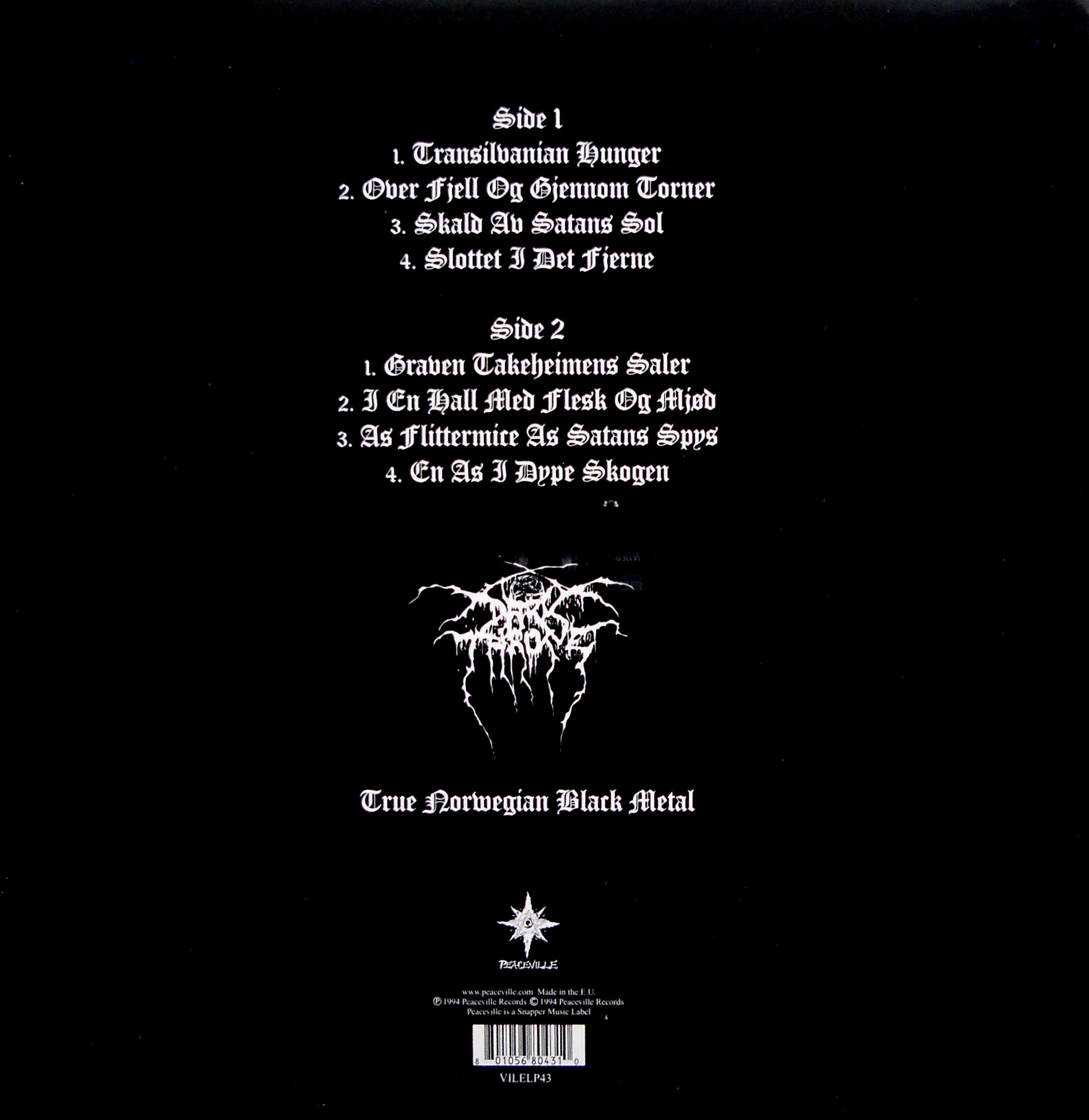 DARKTHRONE transilvanian hunger lp