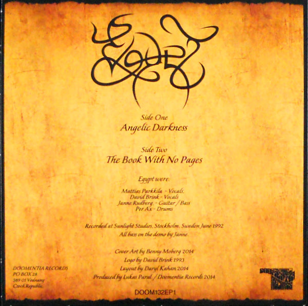 EGYPT angelic darkness 7" back