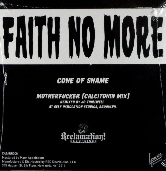 FAITH NO MORE cone of shame - red vinyl 7"