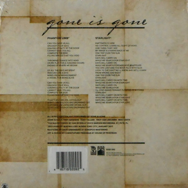 GONE IS GONE phantom limb 7"