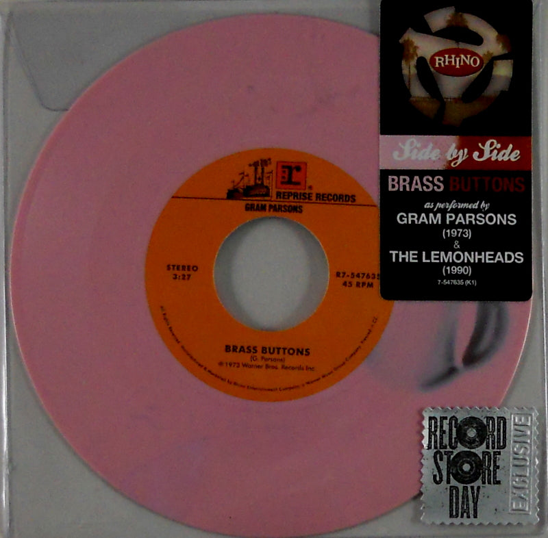 PARSONS, GRAM / THE LEMONHEADS brass buttons 7" inch
