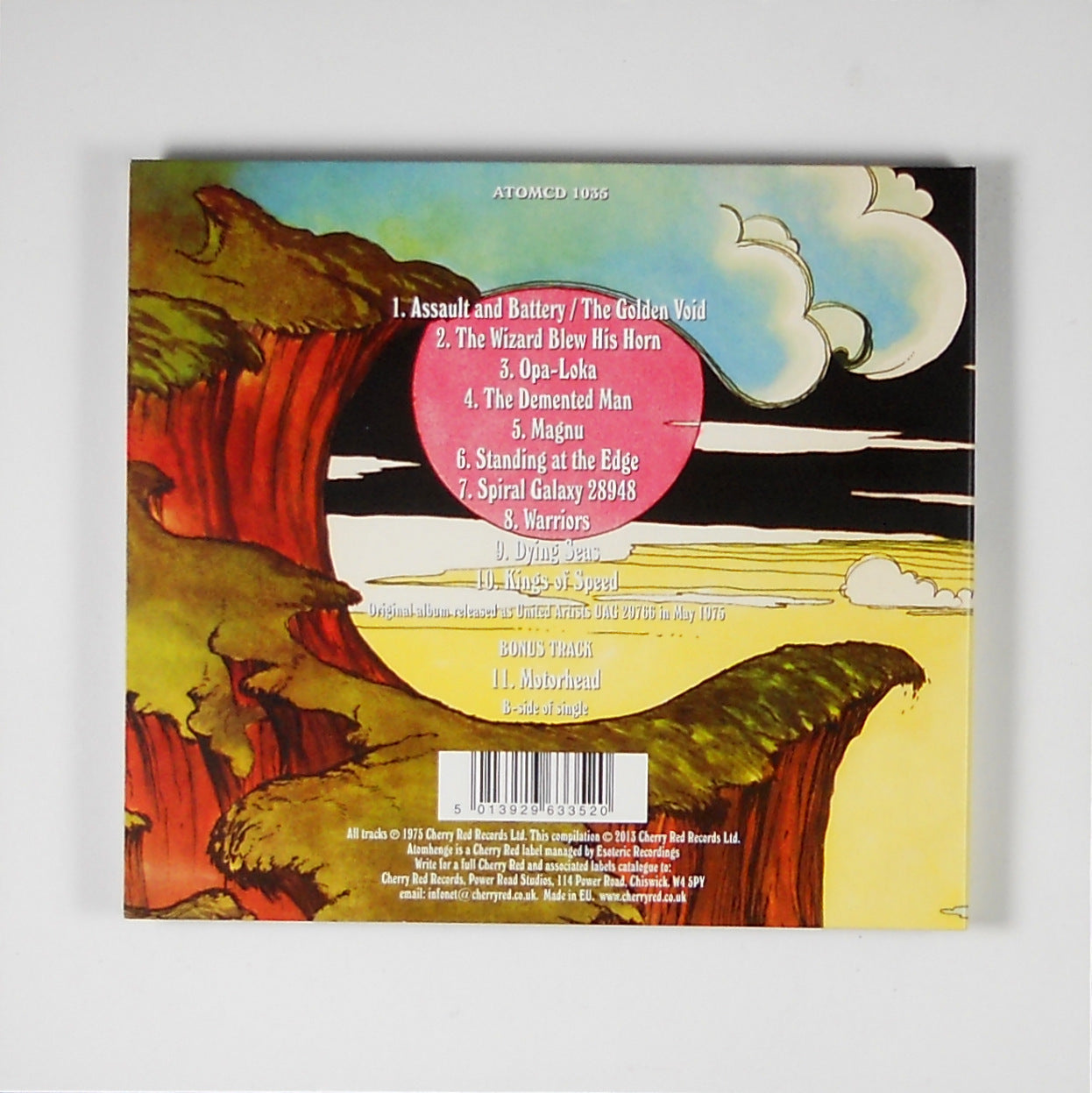 HAWKWIND warrior on the edge of time CD back