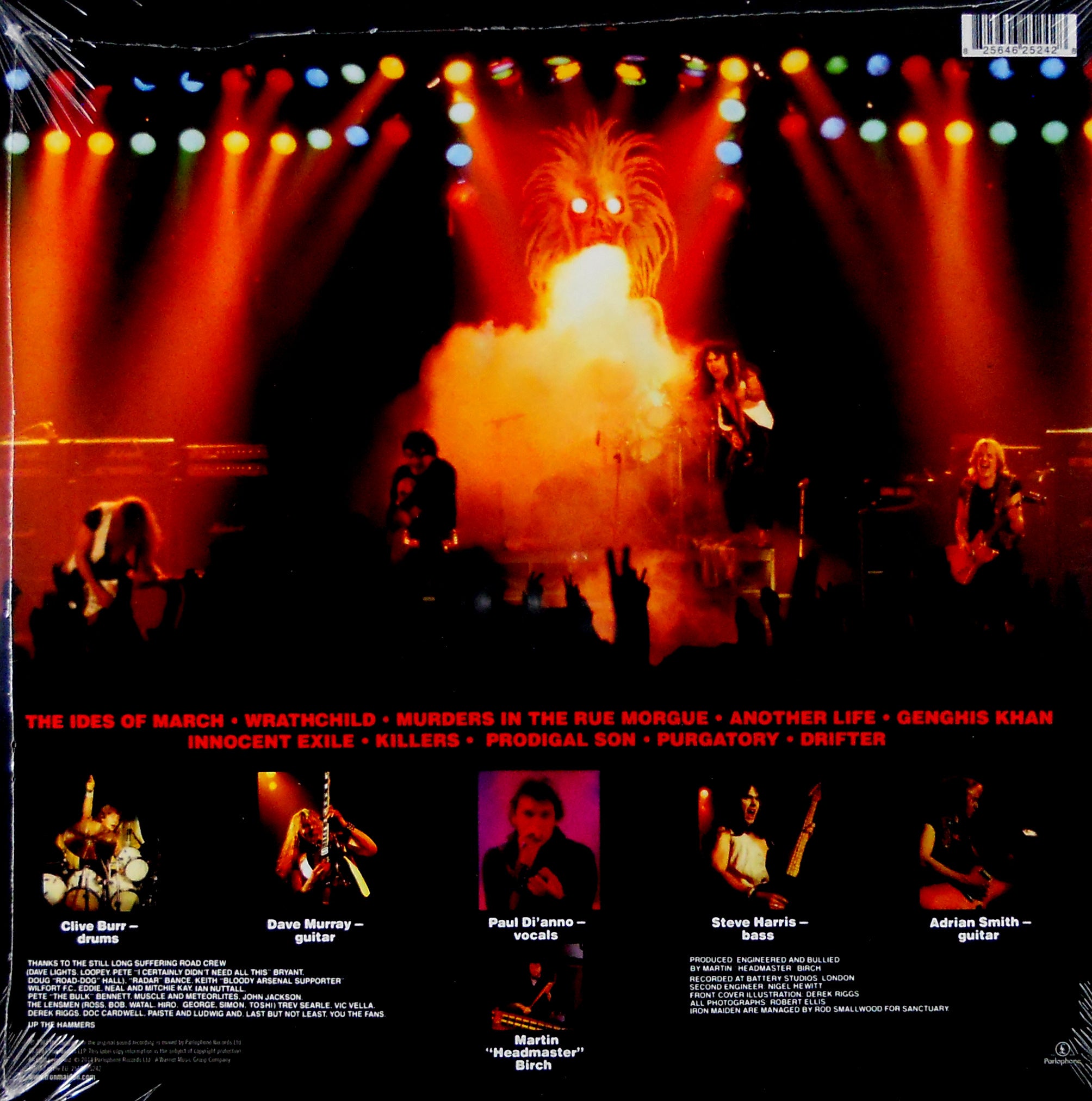 iron maiden killers euro black vinyl lp