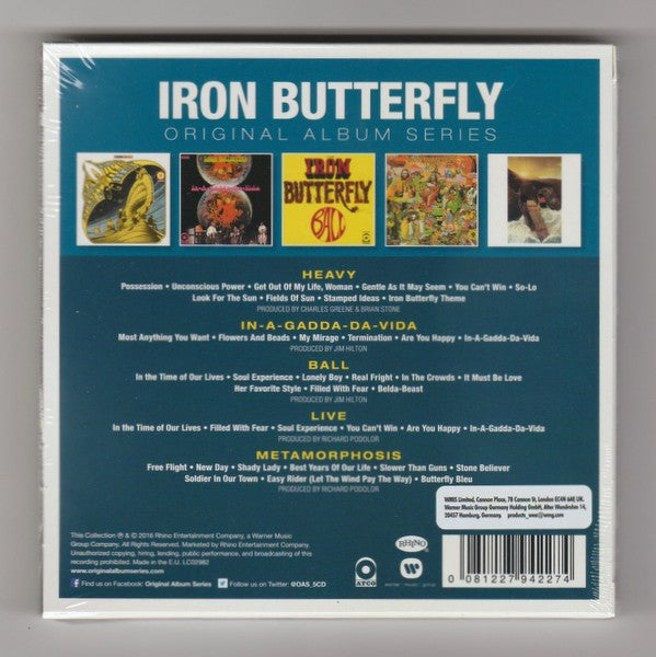 Iron Butterfly  - Original Album Series 5CD set