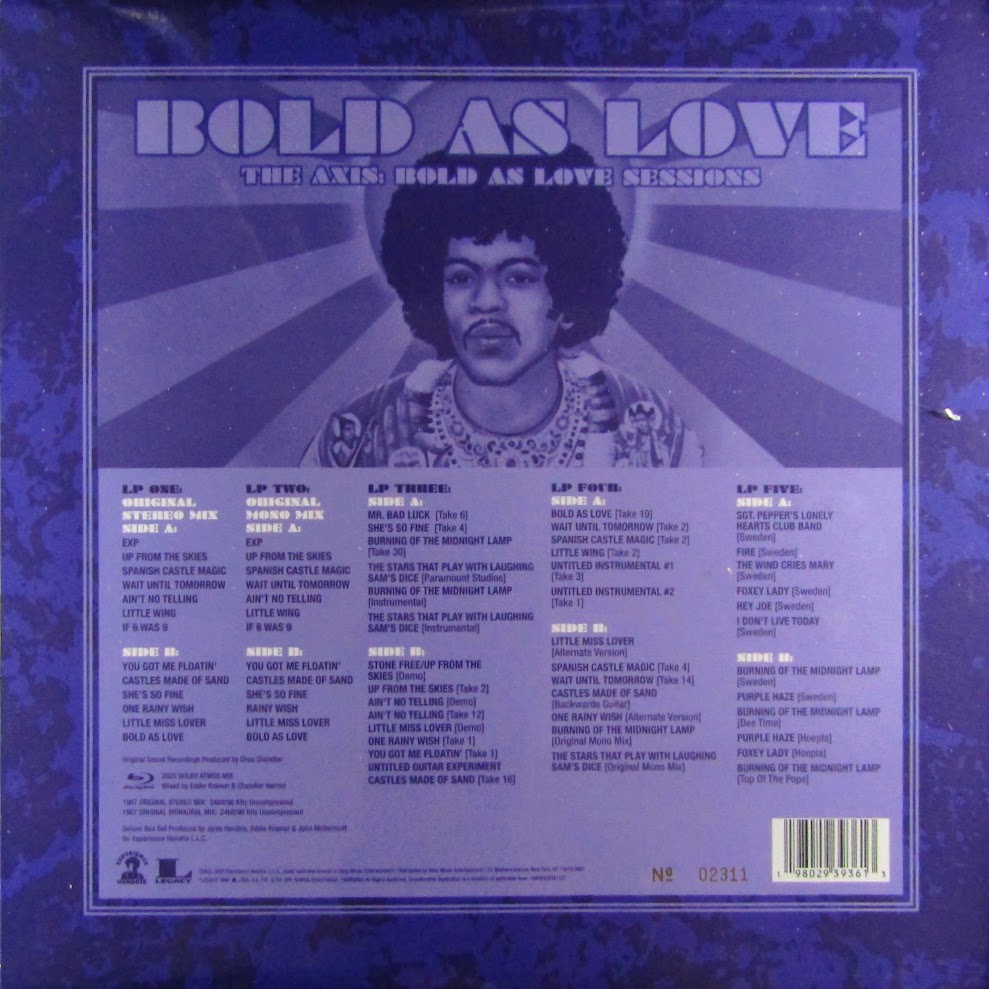 bold as love - axis bold as love sessions - LP Box Set