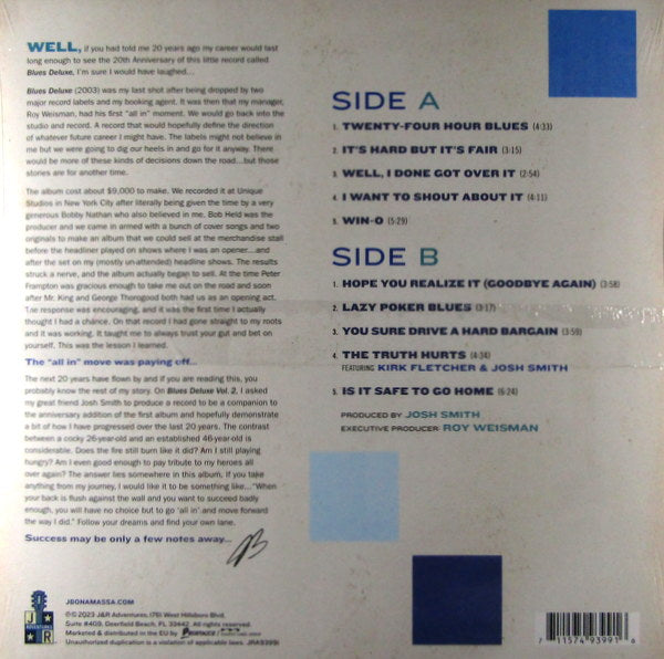 blues deluxe vol 2 - Col Vinyl LP