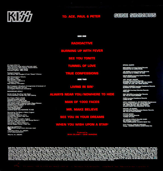 KISS (GENE SIMMONS) gene simmons - pic disc LP