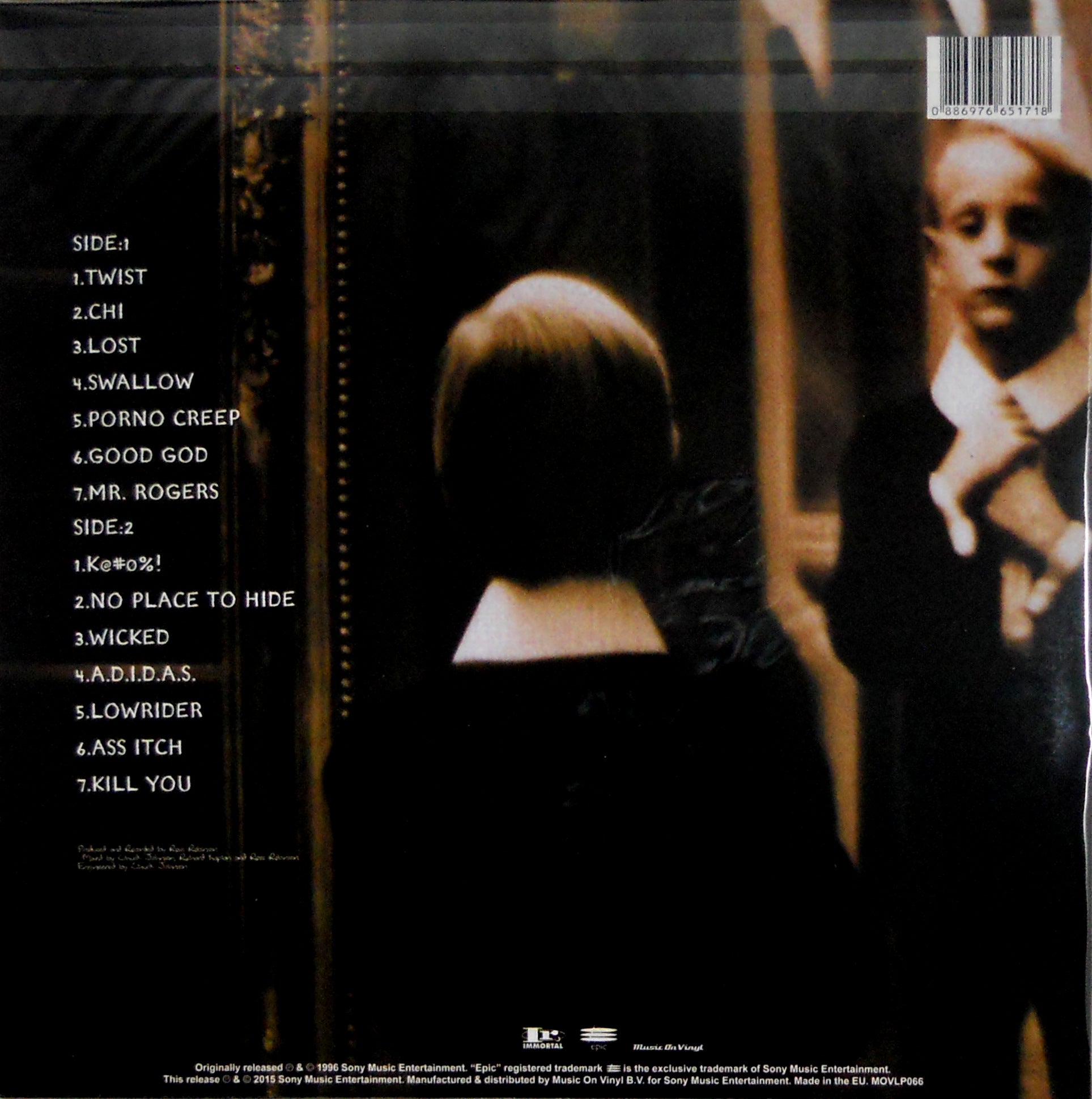 KORN life is peachy LP back