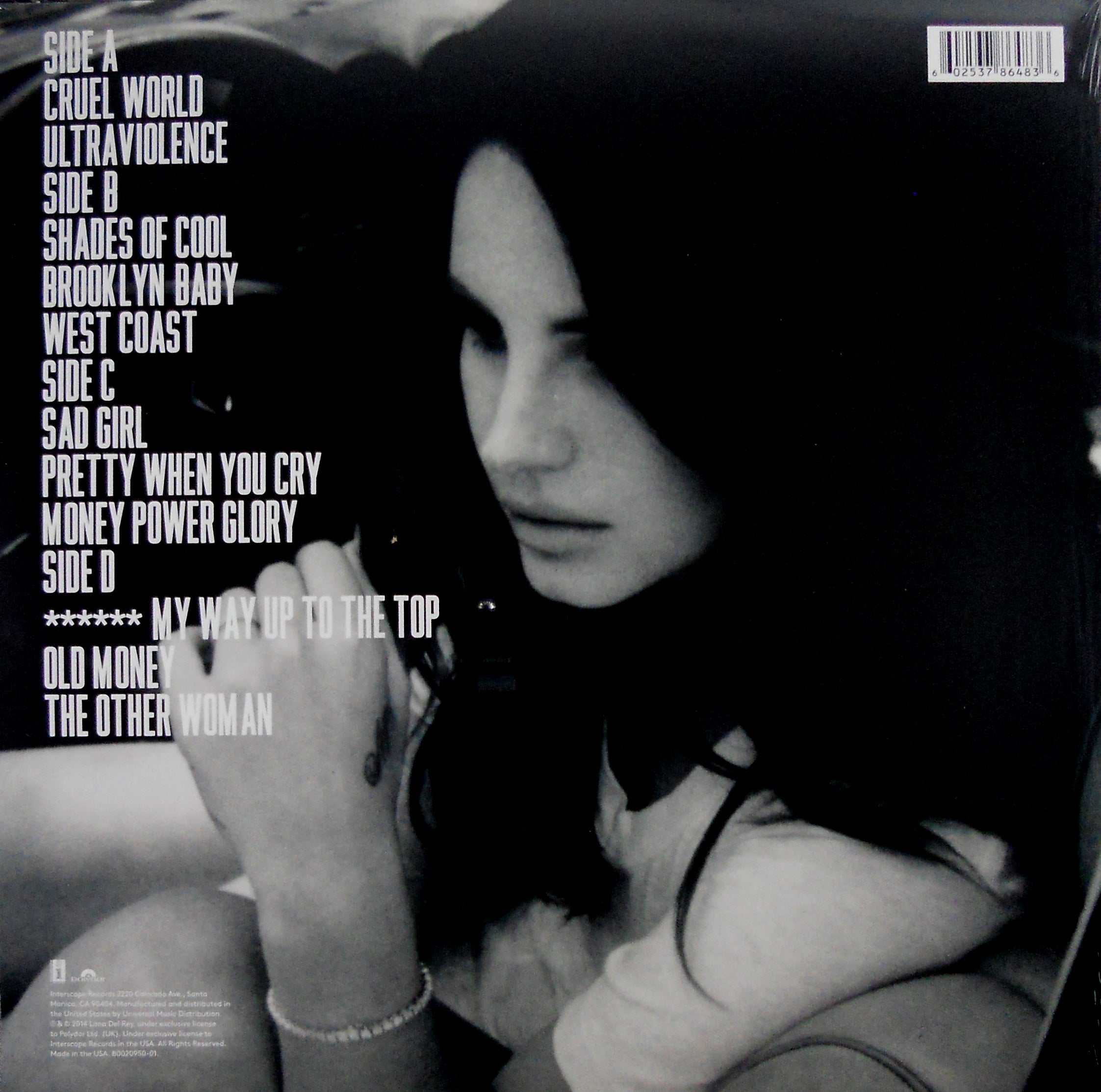 DEL REY, LANA ultraviolence lp
