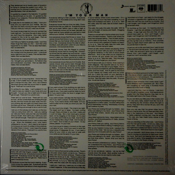 COHEN, LEONARD I'm your man LP