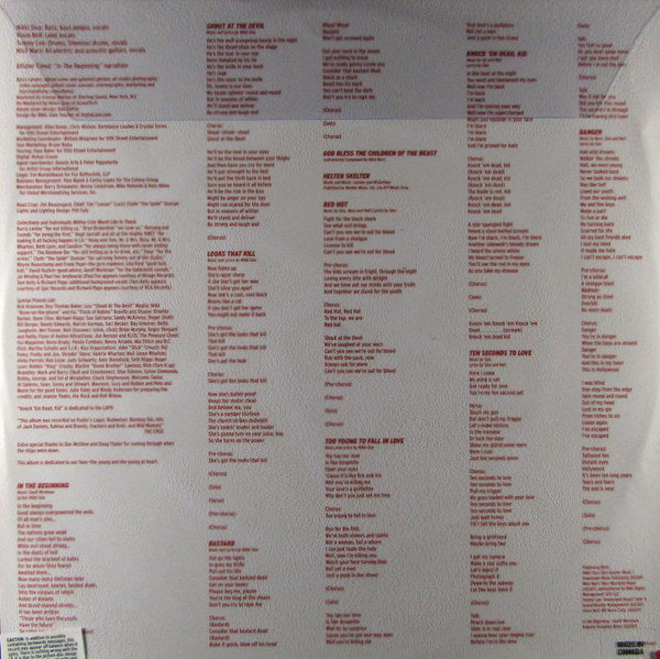 shout at the devil - Pic Disc LP