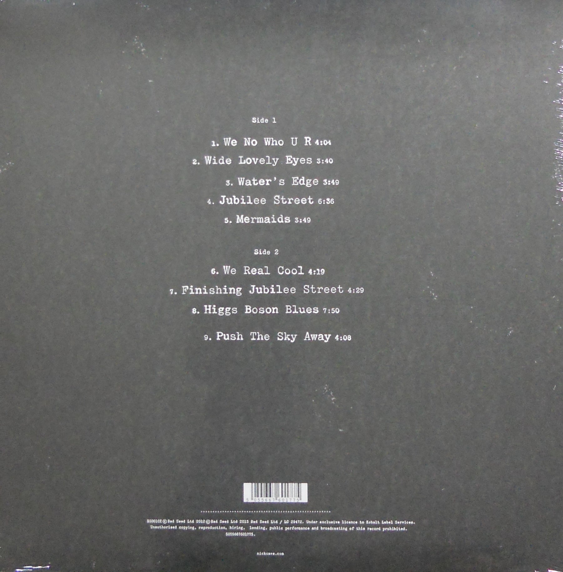 nick cave push the sky away lp