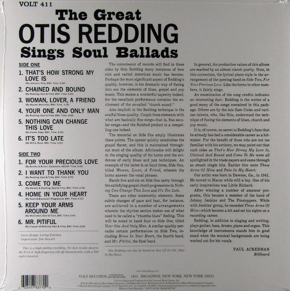 Sings Soul Ballads - Col Vinyl LP