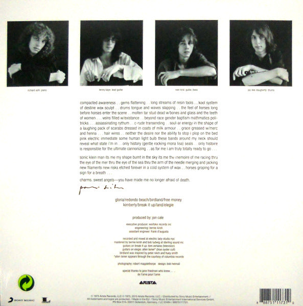 SMITH, PATTI horses LP back