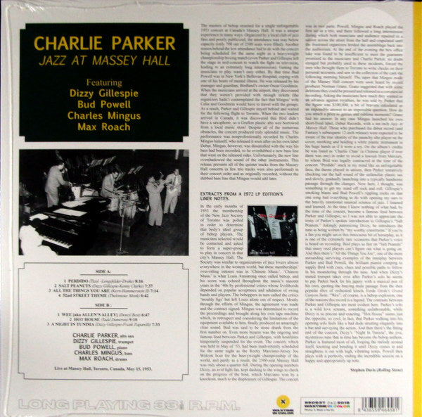jazz at massey hall - col vinyl