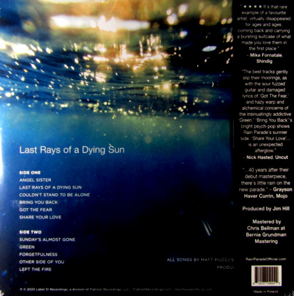 last rays of a dying sun - Col Vinyl LP