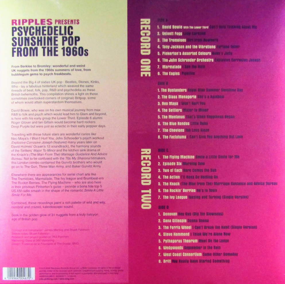 ripples presents - psychedelic sunshine pop from the 70's