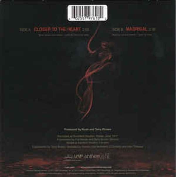 RUSH closer to the heart 7"