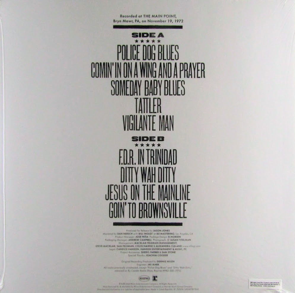 Live at the Main Point 1972