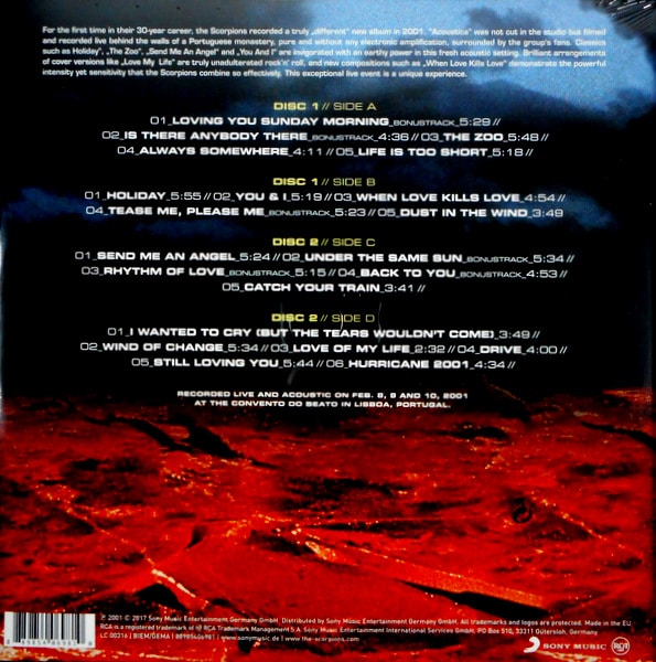 SCORPIONS acoustica LP