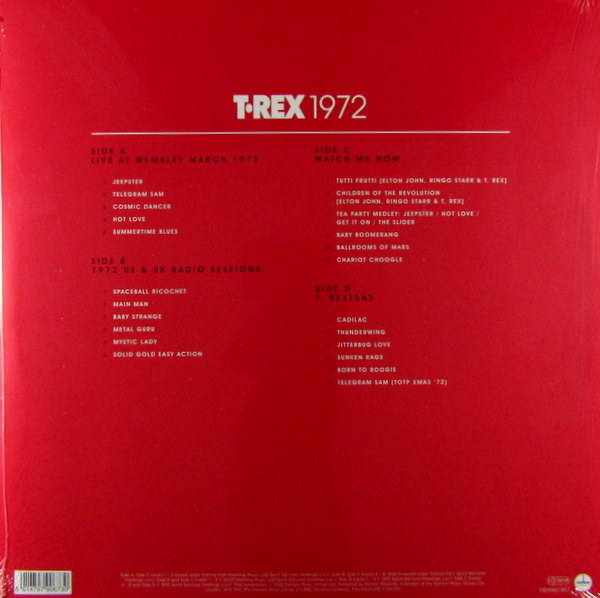 T.REX - 1972 - Col Vinyl LP