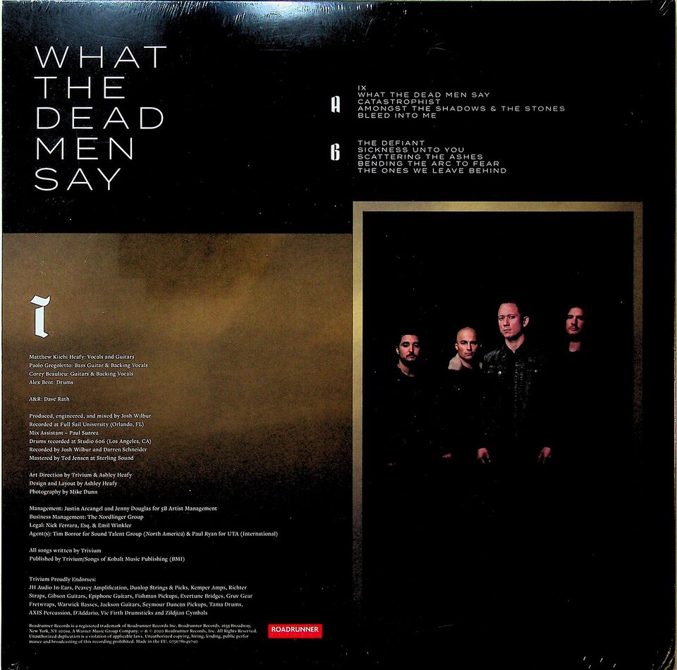 what the dead men say - Col Vinyl LP