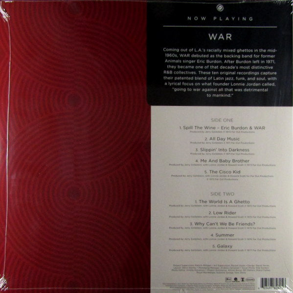 War Now Playing - Col Vinyl LP