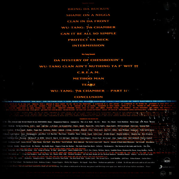 WU-TANG CLAN enter the wu-tang(36 chambers) LP